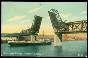 BROADWAY BRIDGE - PORTLAND, O POSTAL - Imagen 1 de 1