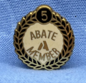 ABATE 5 JAHR MITGLIED PIN mit Gummiklip - Bild 1 von 4