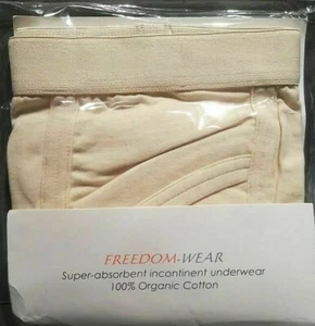 FREEDOM WEAR Super Absorbent Incontinent Underwear Organic Cotton - Picture 1 of 4