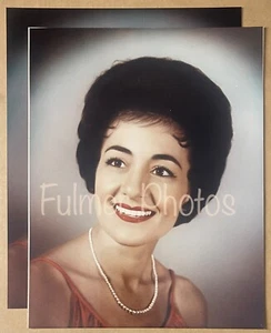 Foto acconciature donna vintage anni 60 glamour 11x14 bellissimo ritratto colore vivido - Foto 1 di 5