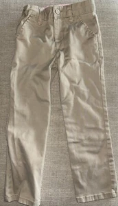 Cat & Jack Girls Khaki School Uniform Pants Size 5 - Picture 1 of 7