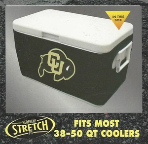 COLORADO BUFFALOES COOLER COOZIE NEOPRENE TAILGATE TLG8 COVER ICE BOX UNIVERSITY - Picture 1 of 3