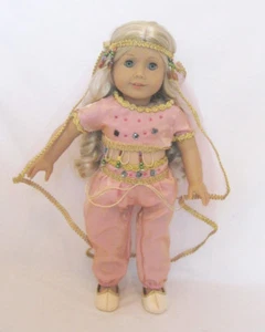 Pink Genie 4piece Costume Fits 18" American Girl Dolls - Picture 1 of 3