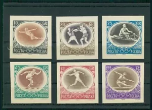POLAND OLYMPICS 1956 PROOF !! RARE !! AUSTRALIA MELBOURNE CZ. SLANIA m5025 - Picture 1 of 2