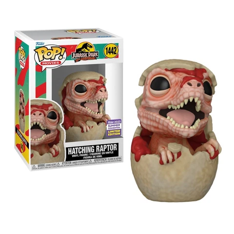 Jurassic Park - Hatching Raptor SDCC 2023 Exclusive Pop! Vinyl Figure #1142 Cover