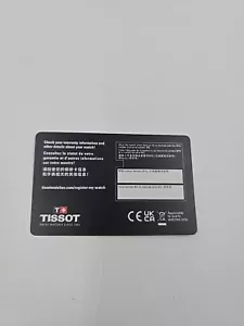 Scheda garanzia Tissot - Foto 1 di 2