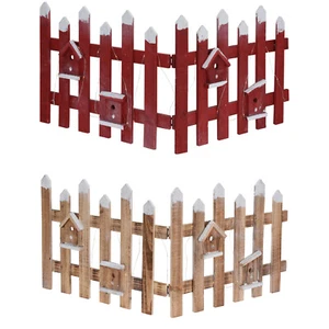 Wooden Snow Fence Christmas Tree LED Light Xmas Skirt Stand Cover Decoration - Picture 1 of 6