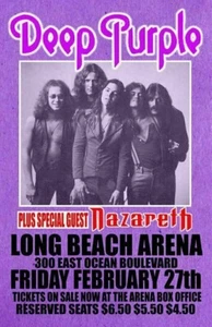 DEEP PURPLE 1976 Concert BANNER HUGE 3x5 Ft Fabric Tapestry Flag album cover art - Picture 1 of 2