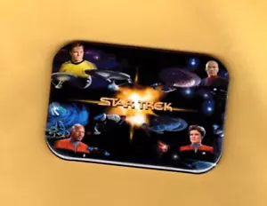 STAR TREK CAPTAINS KÜHLSCHRANKMAGNET MIT ABGERUNDETER ECKE - Bild 1 von 2