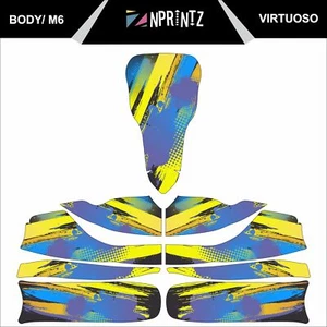 M6 VIRTUOSO FULL KART STICKER KIT TO FIT M6 BODY TONYKART - Picture 1 of 3