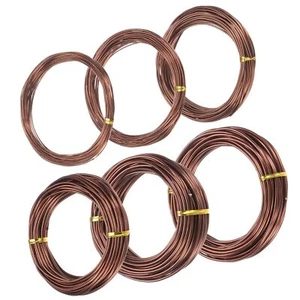 Bonsai Training Wire 6 Size 0.8/1/1.5/2/2.5/3mm 196.8 Feet Total Anodized Alu... - Picture 1 of 7