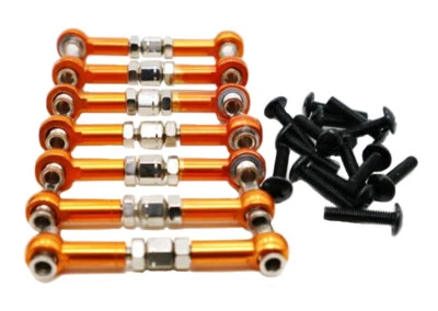 Aluminum Metal Tie rod set Link RS4020 Fits for 1/10 HPI RS4 Sport 3 Rc Car - Image 1 of 4