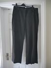 Per Una Grey Trousers Size 16 Wide Leg Evening Party Classic Office Business M&S