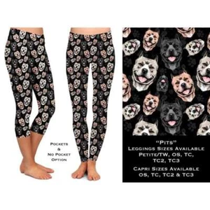 Custom Design Dog Leggings / Joggers - Pits - Bild 1 von 4