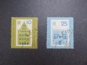 DDR 1961 Mi-Nr. DD 843 - 844 Leipziger Herbstmesse gestempelt komplett - Imagen 1 de 2
