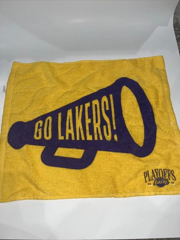 LA Lakers 2023 Playoff Game 4 Stadium Rally Towel vs Warriors — Yellow / Gold Cover