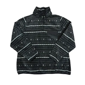 Vintage Jachs Cabin Pullover Fleece Damen Gr. XXL Weihnachten Druckknopf Pulli USA - Bild 1 von 5