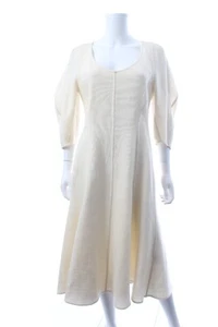 Chloé Wool and Cashmere-Blend Midi Dress / Cream - Picture 1 of 7