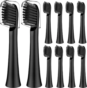 Colgate Hum Smart Toothbrush Heads 10Pk Black - Replacement Brush Heads - Picture 1 of 12