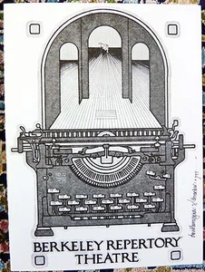 DAVID GOINES - ORIGINAL & NEUWERTIG. - Berkeley Rep.Theater - Signierte Einladung - Bild 1 von 3