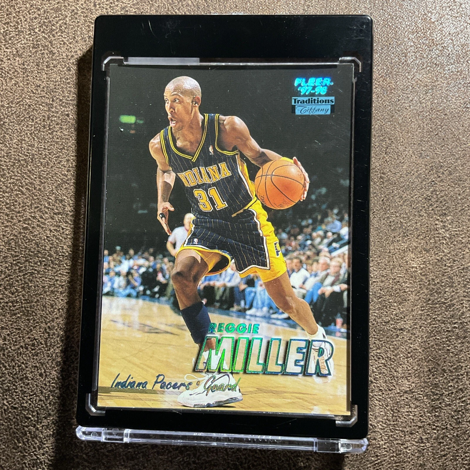 1997-98 Fleer Traditions Tiffany Blue- Reggie Miller #231 - Indiana Pacers - HOF