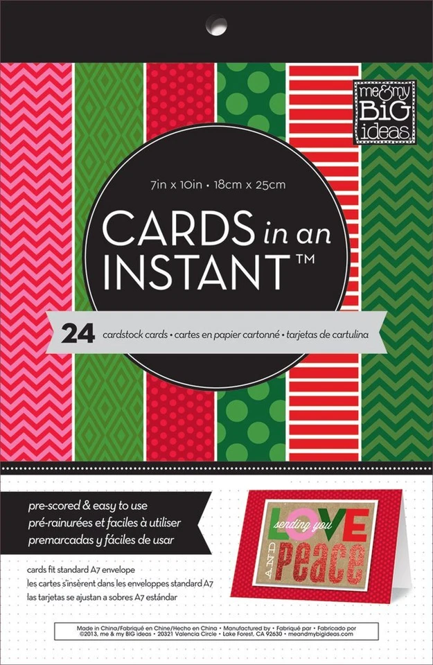 Pegatinas simples de tarjetas rojas y verdes Me And My Big Ideas Foto 1 de 1