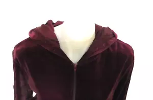 Joe's Jeans Hoodie Sweatshirt NWT Womens XL Red Zinfandel Cotton Blend Full Zip - Picture 1 of 10
