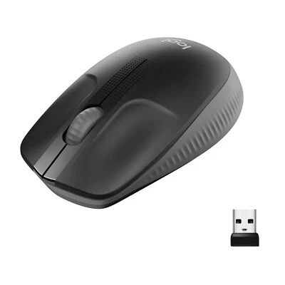 Logitech M190 Kabellos schwarz Beidhändig Mouse 1000 DPI Wireless Maus - Bild 1 von 4