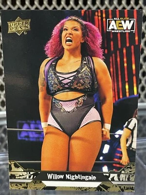 2023 Upper Deck AEW Willow Nightingale Wrestling Gold Card #39 WWE ROH TNA Diva - Image 1 of 4