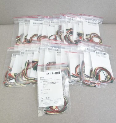 批量 30 件 Spacelabs TruLink 铅线套装 DIN 非屏蔽 5-Lead Snap 012-0285-11 — 第 1/4 张图片