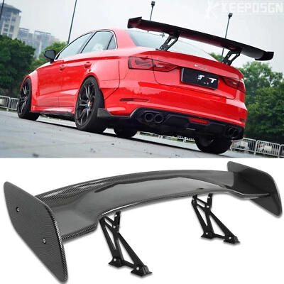 For Audi A3 S3 RS3 A4 S4 RS4 A5 S5 RS5 A6 46" Rear Spoiler GT Wing Carbon Fiber - Image 1 of 4
