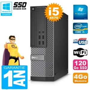 PC DELL 7020 SFF Core I5-4570 RAM 4Go Festplatte 120 GB SSD Dvd-Brenner Wifi W7 - Bild 1 von 4
