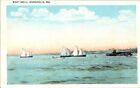 Annapolis MD Boat Drill Ships Boats c1920s WB David Kaufman Pub postcard NQ11