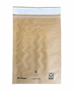 100 buste ecologiche imbottite 7""x9"" mailers riciclabili 7""x9"" striscia lacrimale autosigillante" - Foto 1 di 3