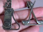 Golf Fine Pewter Lot Of 2 Vintage Tack Pin T-1479