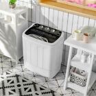 Durable 8 Lbs Compact Mini Twin Tub Washing Spiner Machine for Home & Apartment