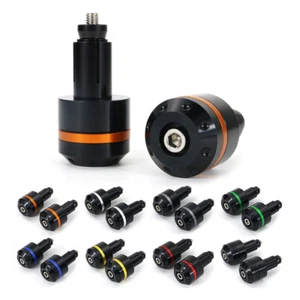 Aluminum Handle Bar End Plug Aftermarket Fit For Suzuki GSXR SRAD / SVS Orange - Picture 1 of 12