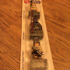 Star Wars Lego Magnets Naboo Fighter Pilot , Darth Maul And Anakin New In Packet