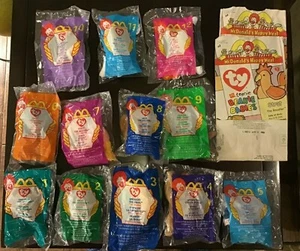 De colección McDonald's Happy Meal TY Teenie Beanie Babies 1999 conjunto completo sin usar en paquete - Imagen 1 de 5