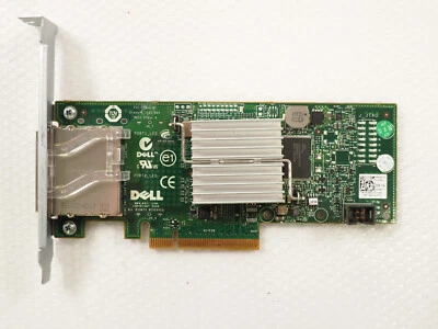 Dell H200E 2 Porta 6Gbps SAS PCIe HBA D687J Alta Profilo - Immagine 1 di 4