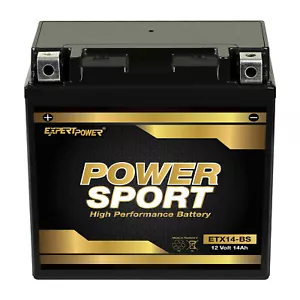 YTX14-BS Battery for Honda TRX450ES Foreman ES 4x4 1998-2001 - Picture 1 of 7
