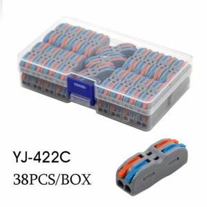 Mini Wire Electrical Connector Boxed LED Strip Lighting Quick Connectors 38 UNI - Imagen 1 de 2