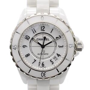 Chanel J12 H0970 At/Automatic 38Mm White Dial Ceramic Men'S Watch Box Used