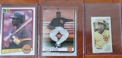 Lote de tarjetas de novato Donruss Tony Gwynn 1983 y SP Foto 1 de 4