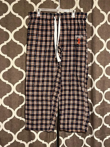 Illinois Fighting Illini Womens Pajama Pants PJ’s NCAA College Women’s Size XL Cover