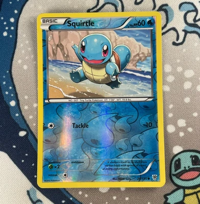 Squirtle 24/135 Reverse Holo Black & White Plasma Storm Pokemon Card 2013 MP - Image 1 of 3
