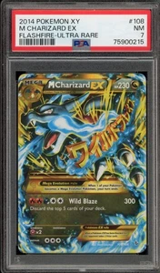 Pokemon M Charizard EX XY Flashfire Holo Ultra Rare #108 PSA 7 - Picture 1 of 2