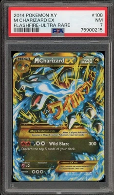 Pokemon M Charizard EX XY Flashfire Holo Ultra Rare #108 PSA 7 - Image 1 of 2