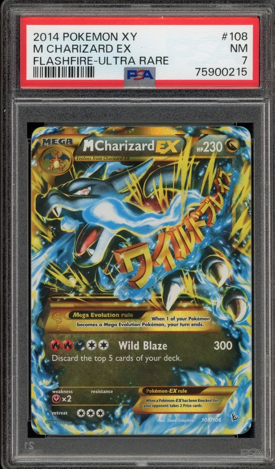 Pokemon M Charizard EX XY Flashfire Holo Ultra Rare #108 PSA 7 - Image 1 of 2