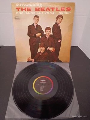 RARE "Introducing The Beatles" LP Vee Jay Rec VJLP-1062 63-3402 US V.2 NEAR MINT - Image 1 of 4